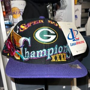 1997 Green Bay Super Bowl 31 Champions Logo Athletic snapback